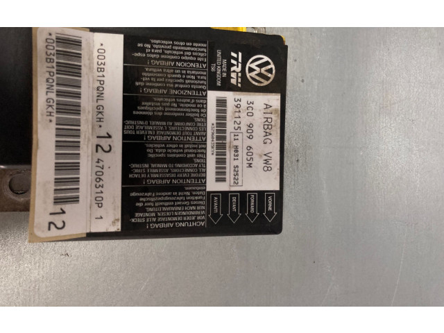 Блок подушек безопасности 3C0909605M, 391125 Volkswagen PASSAT B6
