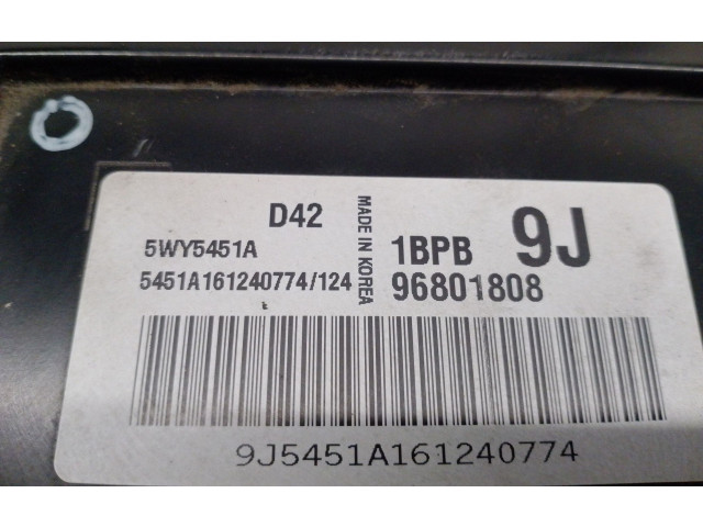 Блок управления двигателя 96801808, 5WY5451A Chevrolet Matiz