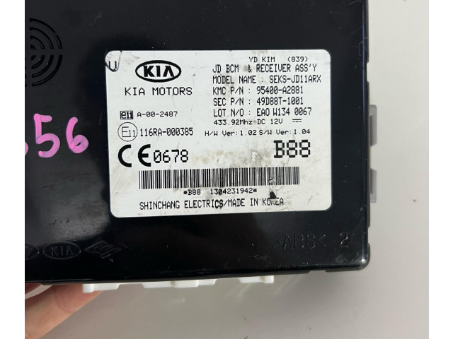 Блок комфорта 95400A2881, 49D88T1001 KIA Ceed