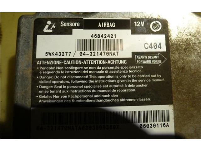 Блок подушек безопасности 46842421, 5WK43277   Alfa Romeo 166