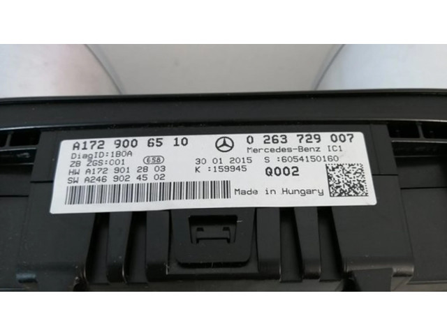 Přístrojová deska Mercedes-Benz SLK R172 2015 A1729012803, A1729006510