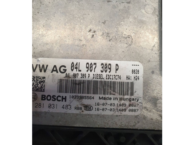 Řídící jednotka 04L907309P, 0281031483 Volkswagen Tiguan 2017