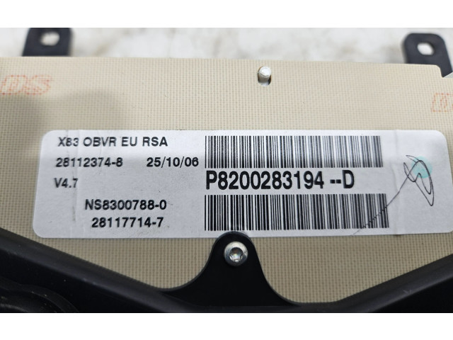 Панель приборов P8200283194D   Renault Trafic II (X83)       