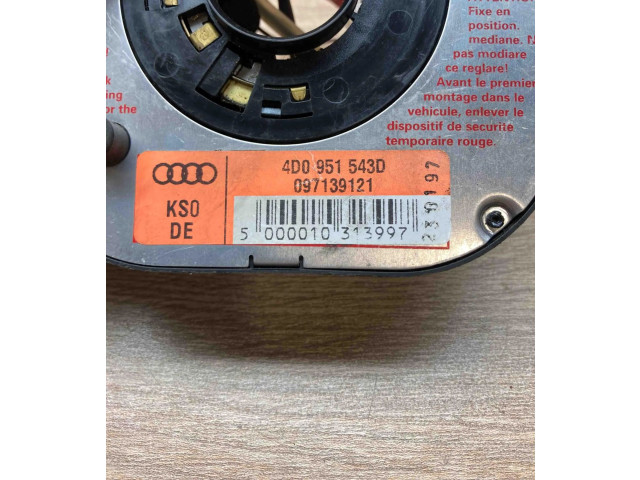 Подрулевой шлейф SRS 4D0951543D Audi A8 S8 D2 4D