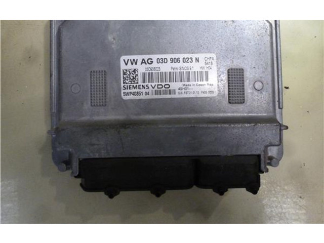 Блок управления двигателем ECU 3D906023N, 5WP40851 Skoda Fabia Mk2 (5J)