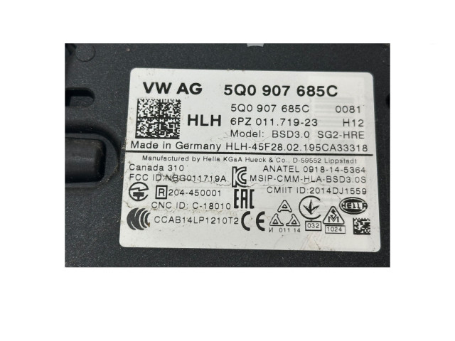 Блок управления 5Q0907685C   Volkswagen e-Golf