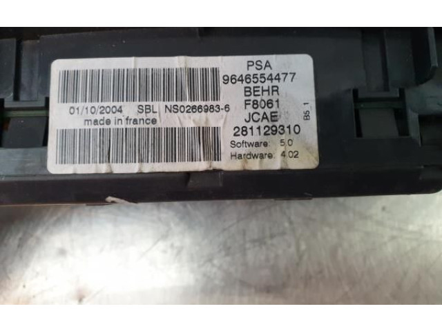 Блок управления климат-контролем PSA, 2811603 Citroen C4 I