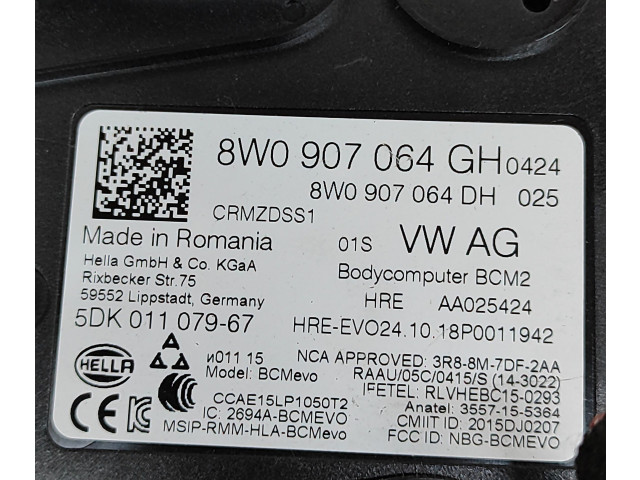 Модуль кузова 8W0907064GH, 8W0907064DH Audi e-tron