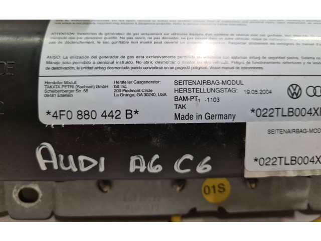 Подушка безопасности в сиденье 4F0880442B Audi A6 S6 C6 4F