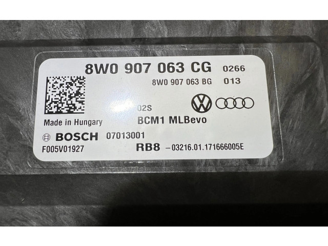 Блок комфорта 8W0907063CG, 8W0907063BG Audi A4 Allroad B9