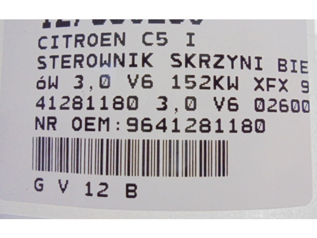 Блок управления коробкой передач 9641281180, 9641281180 Citroen C5
