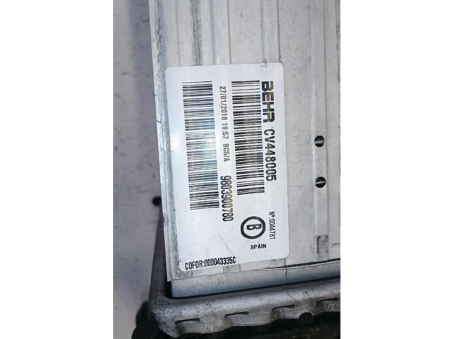 Интеркулер 9803900780, 9803900780 Peugeot 2008 I