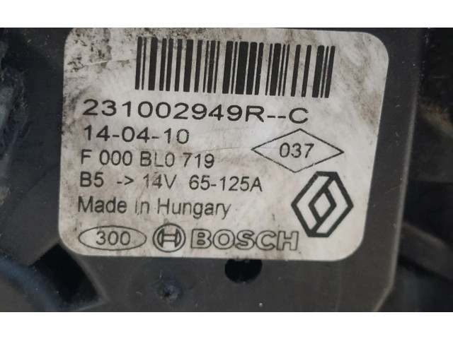 Генератор 231002949RC Dacia Dokker