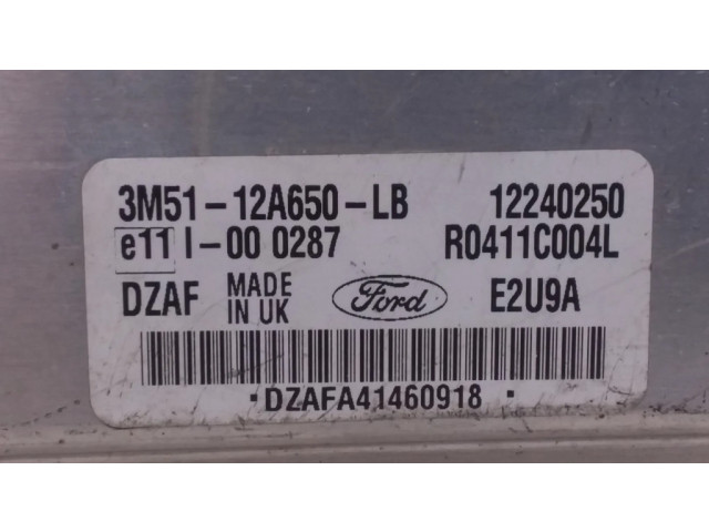 Блок управления двигателя 3M5112A650LB, 12240250   Ford Focus