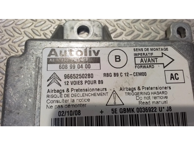 Блок подушек безопасности 9665250280   Citroen Berlingo