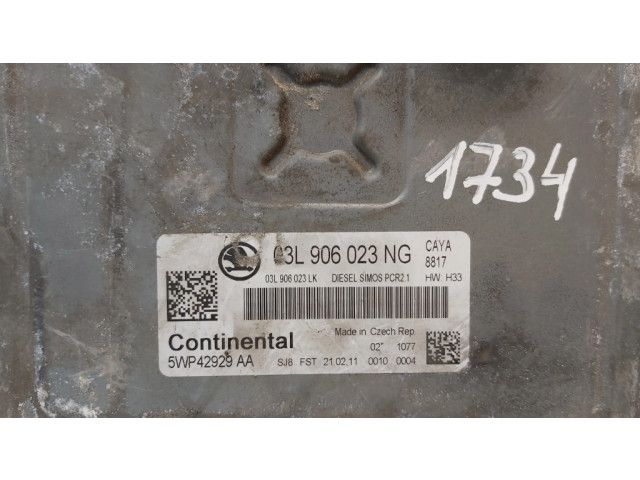 Блок управления двигателя 03L906023NG Skoda Fabia Mk2 (5J)
