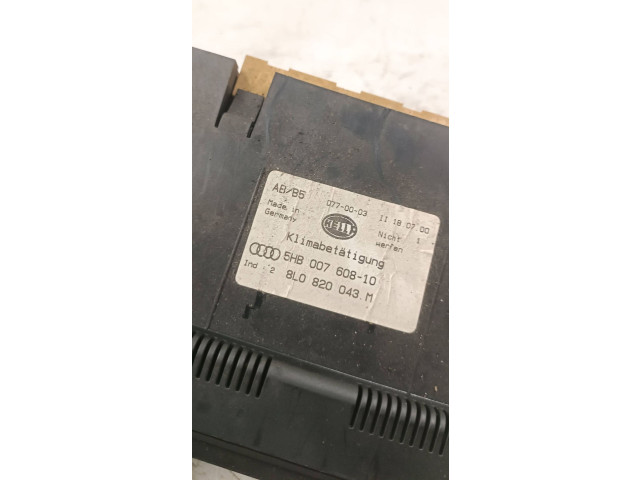 Блок управления климат-контролем 8L0820043M, 5HB00760810   Audi A3 S3 8L