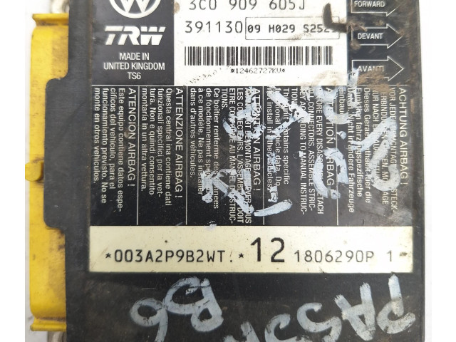 Блок подушек безопасности 3C0909605J, 391130   Volkswagen PASSAT B6