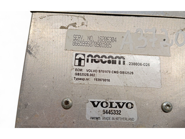 Блок управления двигателем ECU 9445332   Volvo S70  V70  V70 XC