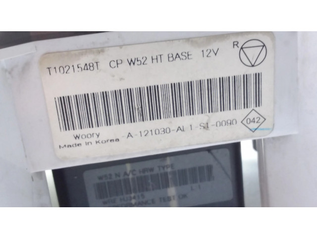 Блок управления климат-контролем T1021548T, A121030 Dacia Sandero