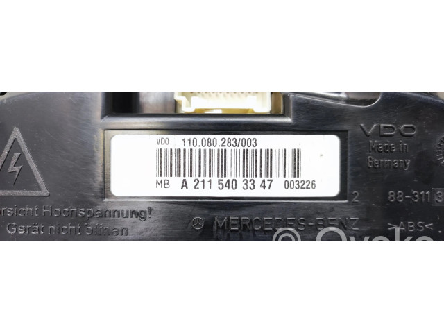Панель приборов A2115403347, 110080283   Mercedes-Benz E W211       
