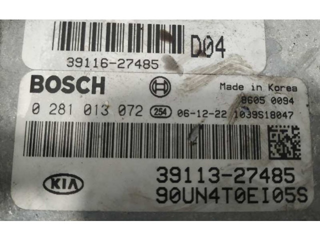Блок управления двигателя 0281013072   KIA Carens II