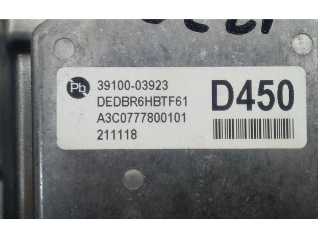 Блок управления двигателем Блок управления 391B103450 KIA Niro