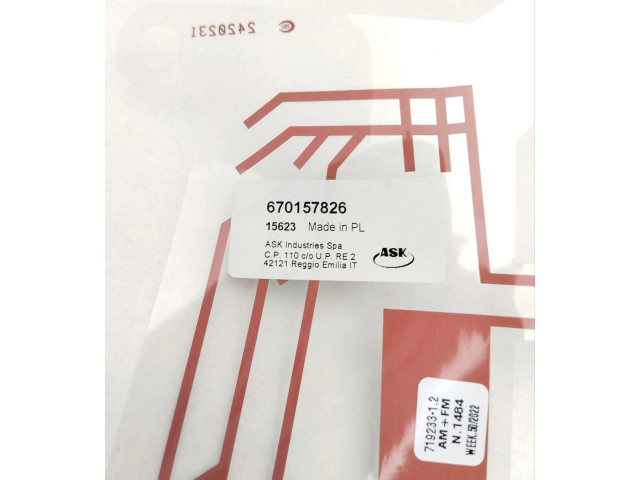 Блок управления 670157826, R341 Maserati MC20