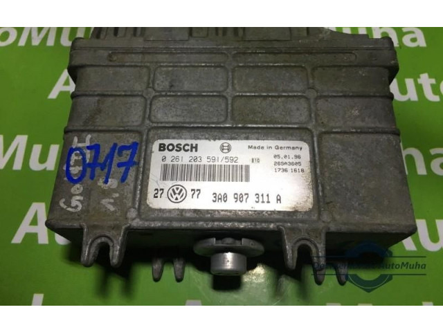 Блок управления двигателем Блок управления 0261203591592, 3A0907311A Volkswagen Golf III