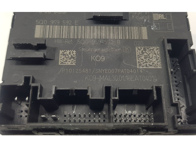 Блок управления 5Q0959592E, 5Q0959592E Volkswagen Golf VII