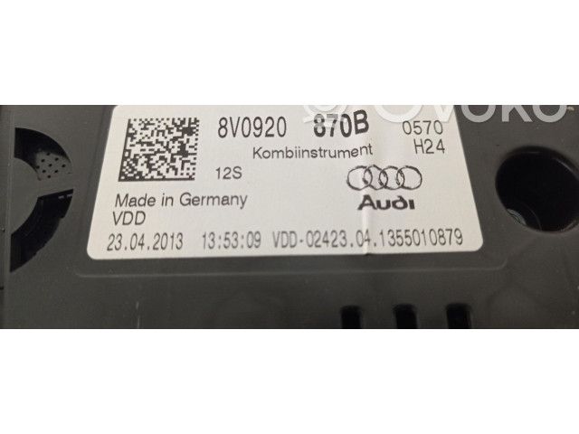 Панель приборов 8V0920870B Audi A3 S3 A3 Sportback 8P