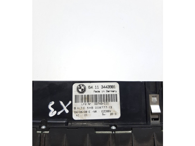 Блок управления климат-контролем 3443981, 00743111 BMW X3 E83
