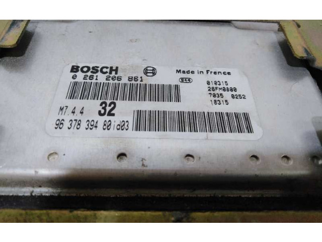 Блок управления двигателя 0261206861 Peugeot 306