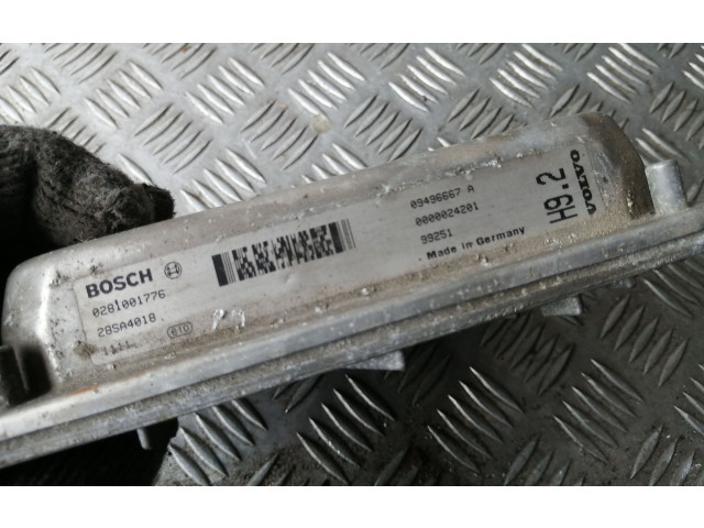 Блок управления двигателя 09496667A, 0281001776   Volvo V70