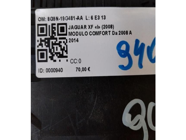 Блок комфорта 8G9N-19G481-AA, 8G9N-19G481-AA Jaguar XF X250