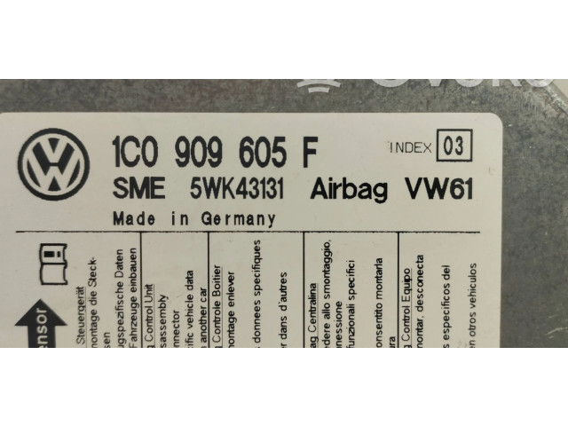 Блок подушек безопасности 1C0909605F, 5WK43131 Volkswagen Transporter - Caravelle T5