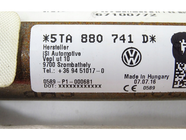Боковая подушка безопасности 5TA880741D   Volkswagen Touran III