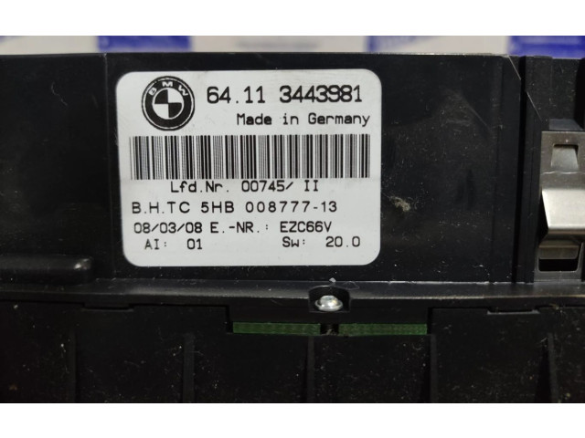 Блок управления климат-контролем    BMW X3 E83