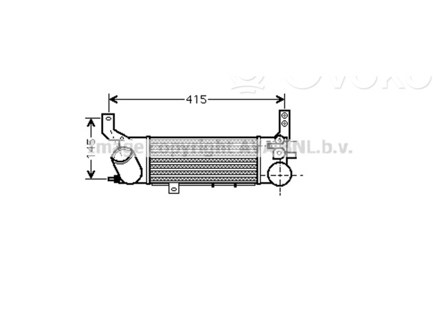 Интеркулер RF4P13565A, RF4P13565A Mazda Premacy
