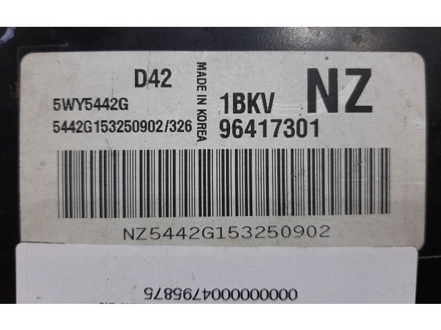 Блок управления двигателя 96417301, 5WY5442G   Chevrolet Matiz