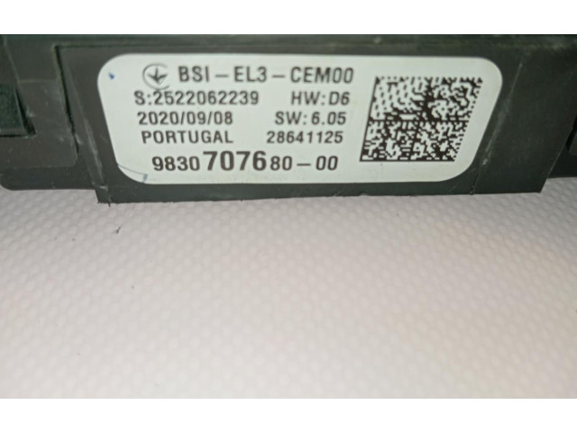 Pojistková skříňka 9830707680 Citroen Berlingo 2024