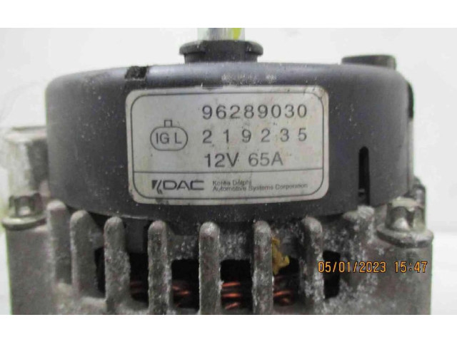 Генератор 96289030, 96289030   Chevrolet Matiz      