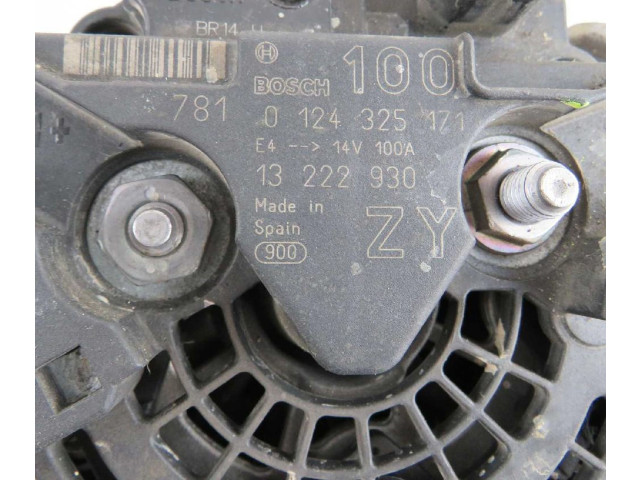 Генератор 0124325171 Opel Meriva A