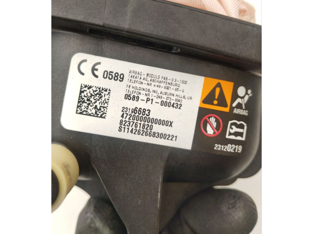 Подушка безопасности пассажира 28196683, 823761820   Chevrolet Corvette C7