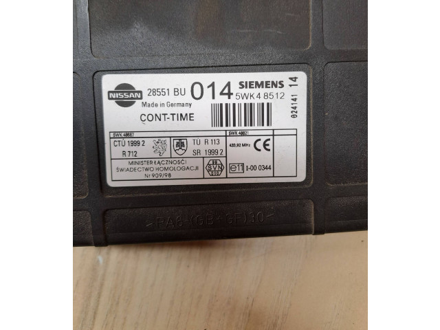 Блок комфорта 28551BU014, 5WK48512 Nissan Almera Tino