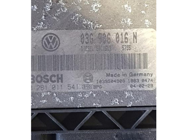 Řídící jednotka 3G906016N, 281011541 Volkswagen Caddy 2004
