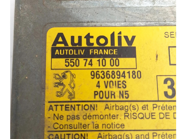 Блок подушек безопасности 9636894180, 550741000   Peugeot 306