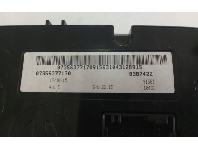 Блок управления климат-контролем 07356377170 Jeep Renegade