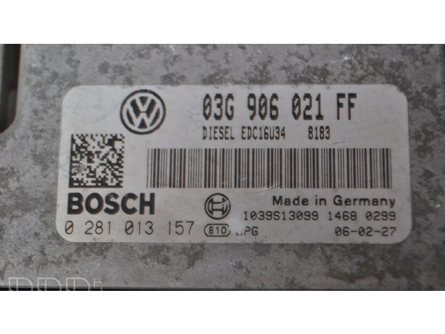 Řídící jednotka 03G906021EE, 0281013157 Volkswagen Caddy 2008
