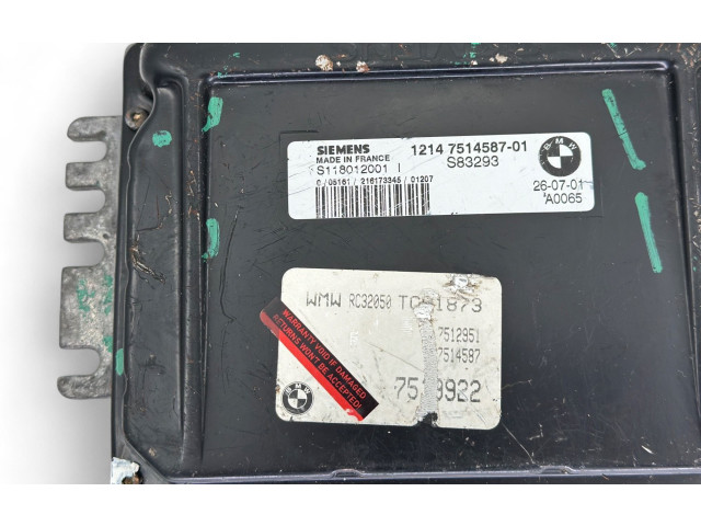 Řídící jednotka 7514587, S118012001 Mini One - Cooper R50 - 53 2002